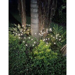 8-Pack Solar Garden Lights (Upgraded Long Lasting), 64 LED Firefly Solar Lights